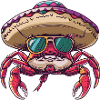 Crab Crab Funny Sombrero