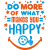 Make Happy (lettering, stars)