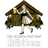 Ich bleibe auf der Wanderhütte
