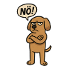 Nope funny saying dog