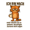 I'm awake coffee cat