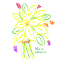 Lebendige florale Illustration