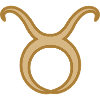 Stier Sternzeichen Zweifarbig Golden