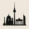 Berlin Skyline Silhouette