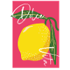 Lemon with Dolce Vita Handcrafted Writing