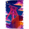 Förderturm Zeche Ruhrpott