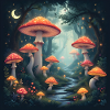 Forêt de champignons
