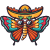 Butterfly Funny Sombrero