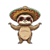 Sloth Funny Sombrero