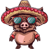 Pig Sombrero Wild Boar