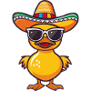 Duck Funny Sombrero