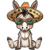 Donkey Funny Sombrero