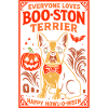 Boo-ston Terrier Design d’Halloween