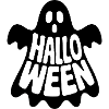Ghost - Cool Halloween Logo