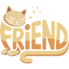 Cat Friend- Cute Cat Logo