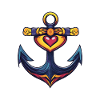Anchor Symbol Heart