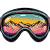 Skibrille Berge Ski Bunt