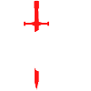 Gothic Warrior Design with Sword white text