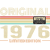 Original 1976 Vintage 1976 Retro fødselsdag 1976