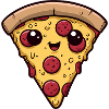 Kawaii Pizza Slice Food Lover