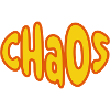 Chaos Lettering Retro Yellow Orange