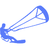 Kitesurfer Silhouette Kiteboarding Adrenaline Sport