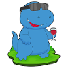 Dinosaurier Rotwein