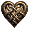 Medieval fantasy intertwined heart