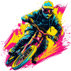 BMX Biker Steamwave