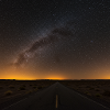 Starry sky at night