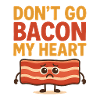 Bacon Heart Graffiti Design