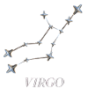 Virgo Constellation – Minimalist Silver