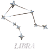 Libra Sternbild – Silber Minimal-Konstellation
