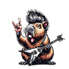 Rock and Roll Capybara