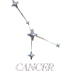 Cancer Sternbild – Silber Minimal-Konstellation