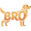 Bro Dog - Cooles Haustier-Logo