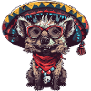 Hyena Funny Sombrero