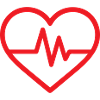 Heartbeat Line Herz-Design-EKG