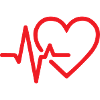 Heartbeat Heart Line EKG-Design