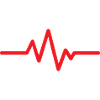 Ecg heart beat line logo symbol