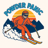Powder Panic Retro Ski