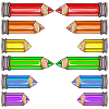 LETTER A NAME SCHOOL CRAYONS