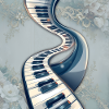 Road of Spiral Musical Notes