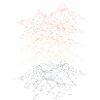 Vivid Mountain Range Illustration