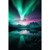 Nordlys over arktiske