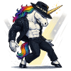Tanzendes Einhorn