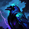 Electric Night Raven Art