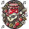 Strawberry Jam Guitar Jammin’ Cutie