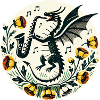 Saxophone Dragon Jazz Fantasy