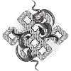 Schlangen-Knoten in Silberoptik – mystisch & edel